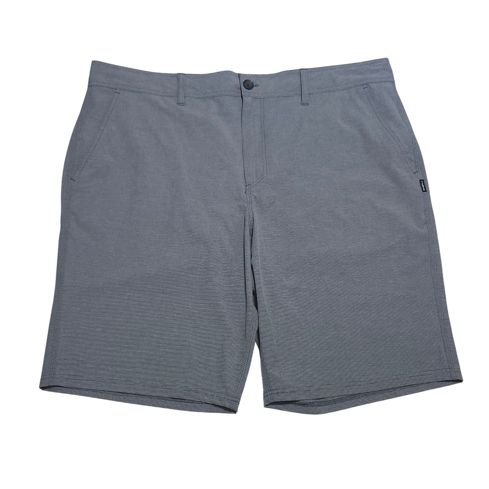 O'Neill Hyperdry Relaxed Fit Hybrid Shorts Size 40 Gray Mini Stripe SP118A100D